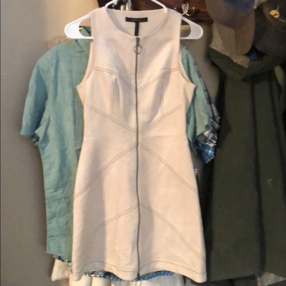 BCBGMAXAZRIA Suede Dress!